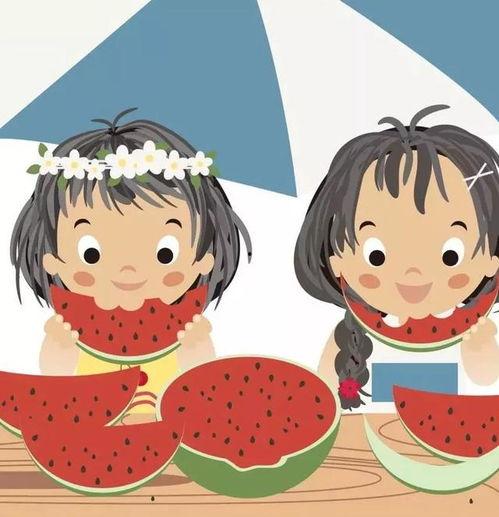 小孩吃瓜头像动漫,动漫小孩吃瓜头像的趣味解读